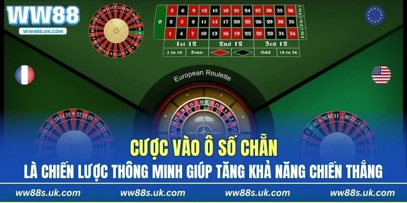 Cược vào ô số chẵn là chiến lược thông minh