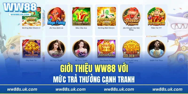 Giới thiệu WW88 với mức trả thưởng cạnh tranh
