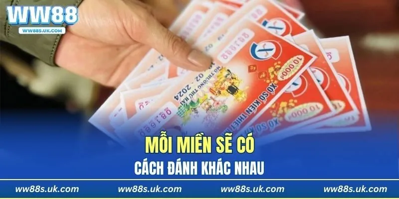 Mỗi miền sẽ có cách đánh khác nhau