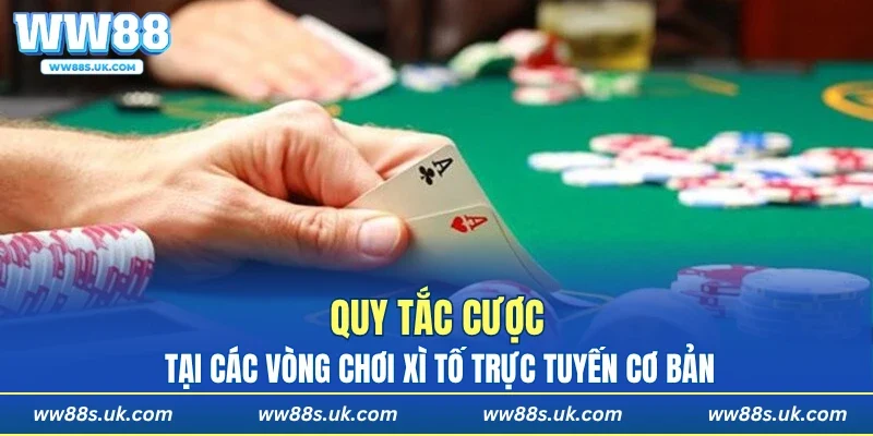Quy tắc cược tại các vòng chơi Xì Tố trực tuyến cơ bản