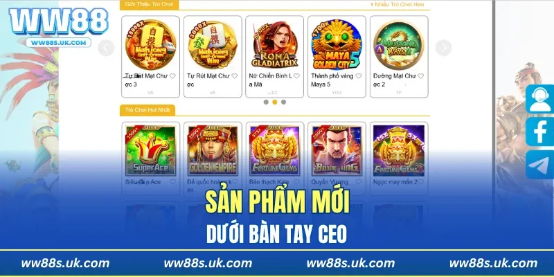 Sản phẩm mới dưới bàn tay của CEO