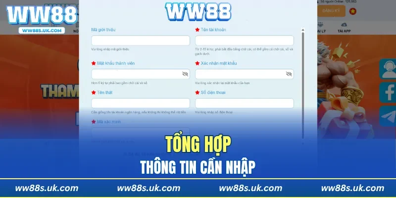 Tổng hợp thông tin quan trọng cần nhập